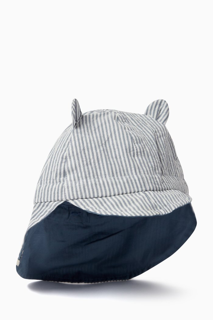 

Gorm Sun Hat in Organic Cotton, Blue