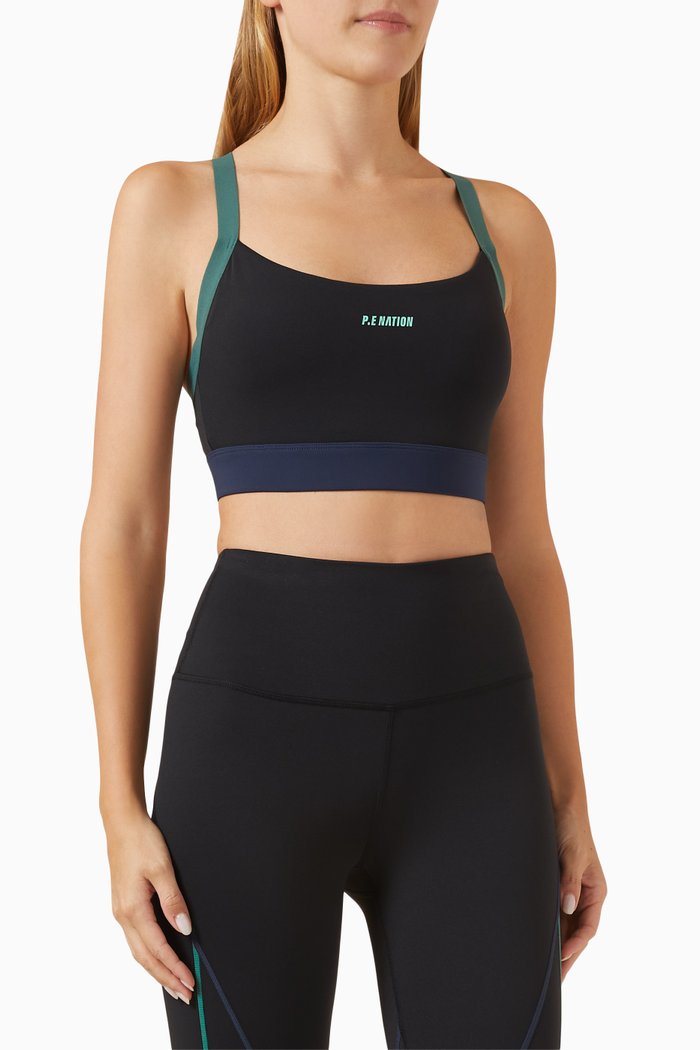 

Takeover Sports Bra in Nylon, Black
