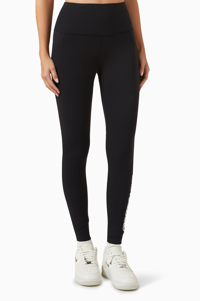 

Tiebreak Leggings in Nylon, Black