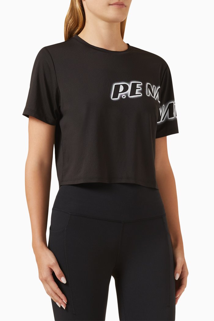 

Tiebreak Air Form T-shirt in Recycled Polyeseter Blend, Black