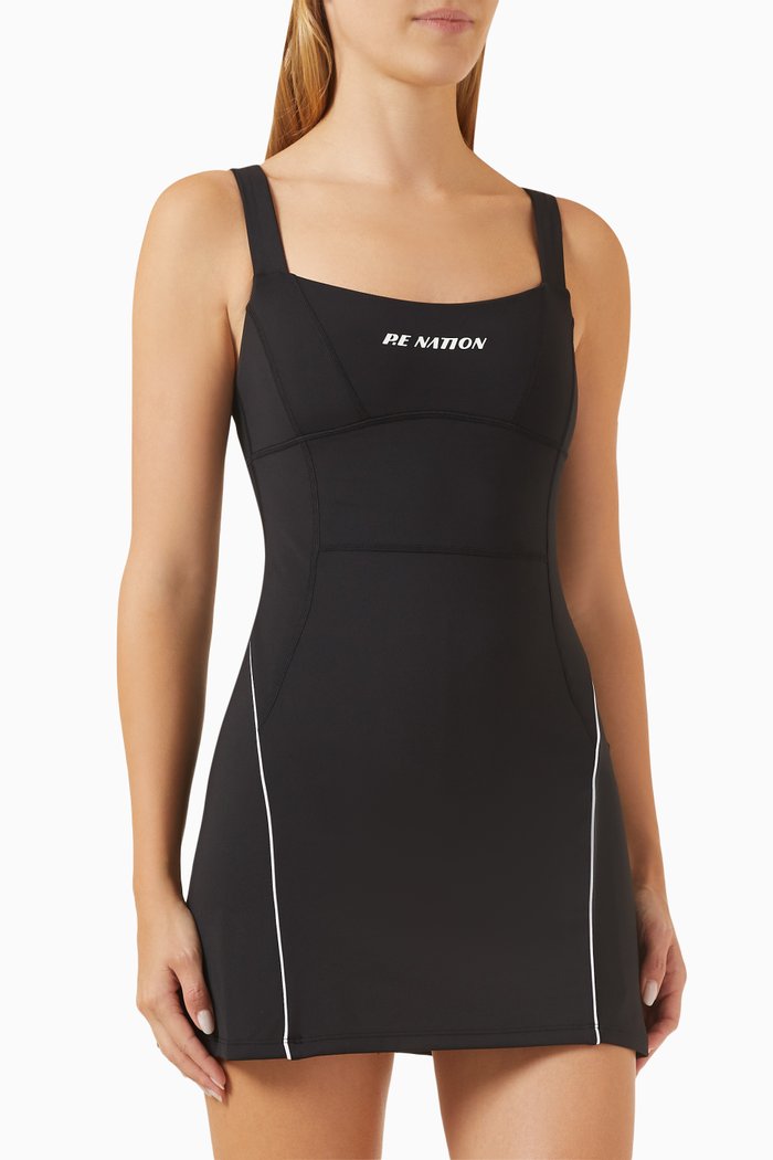 

Backcourt Mini Tennis Dress, Black