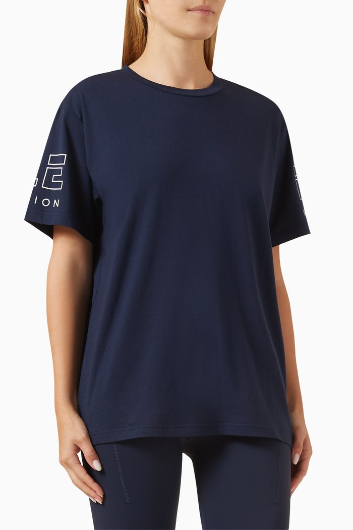 

Moneyball T-shirt in Organic-cotton, Blue