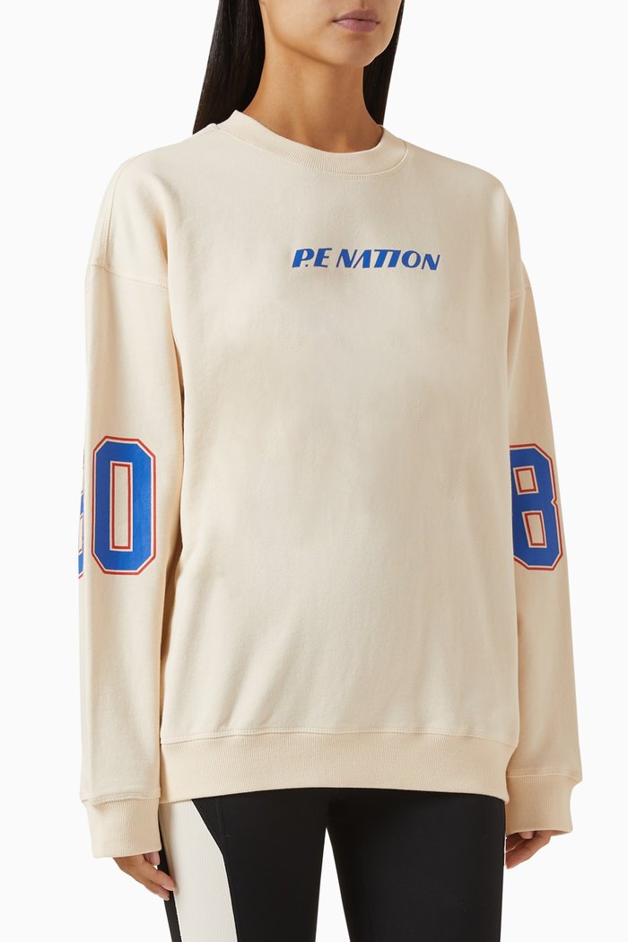 

Rematch Sweatshirt in Cotton-terry, White