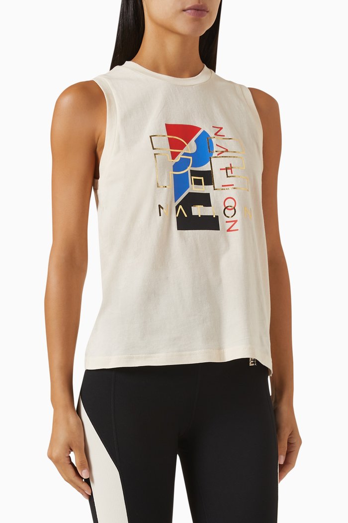 

Heritage Tank Top in Organic-cotton, White
