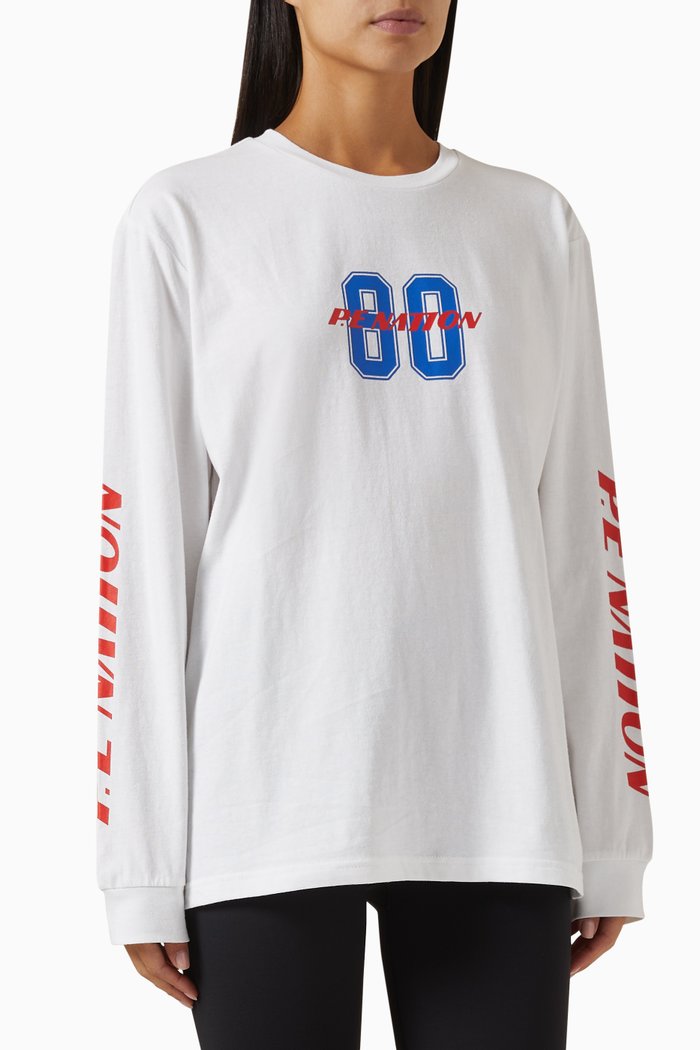 

Rematch LS T-shirt in Organic-cotton, White