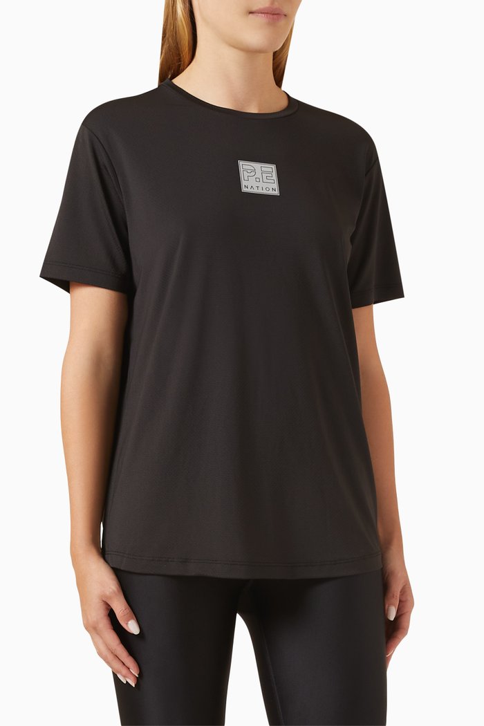 

Crossover Air Form T-shirt in Recycled Polyester, Black