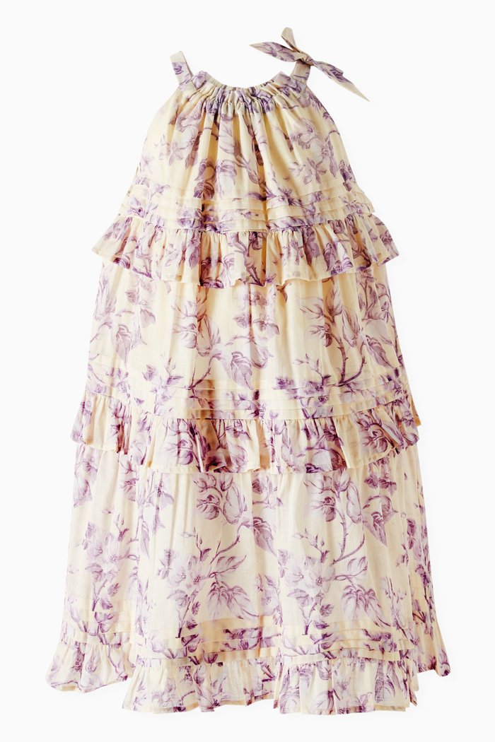 

Halliday Swing Dress in Cotton, Yellow