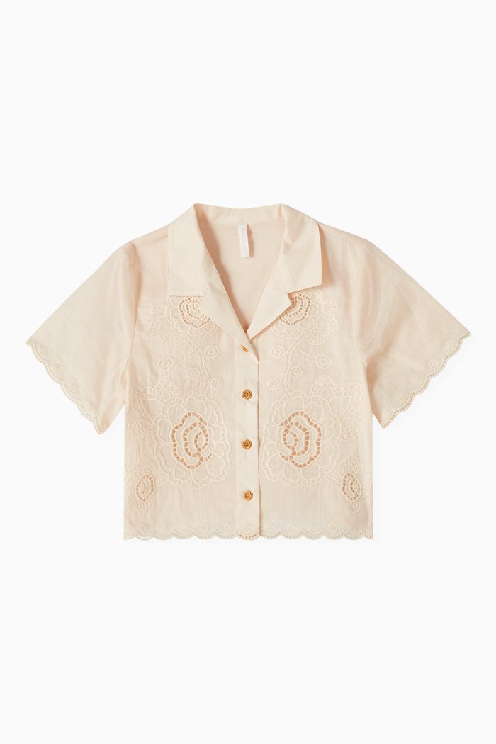 

Halliday Embroidered Shirt, Neutral