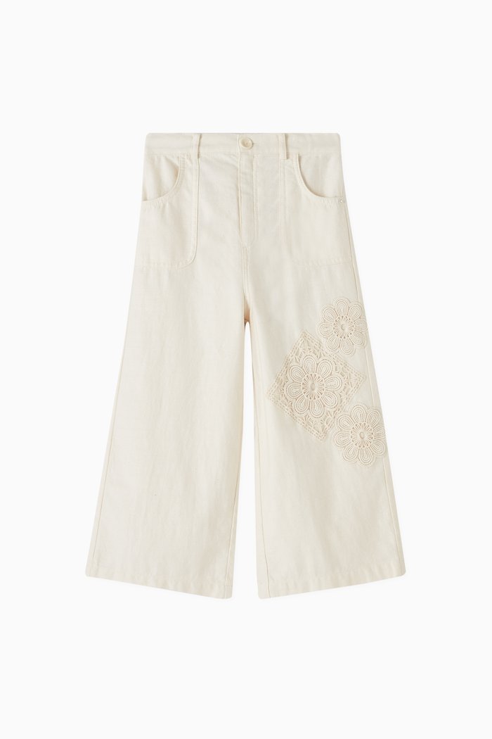 

Halliday Straight-leg Pants in Denim, White