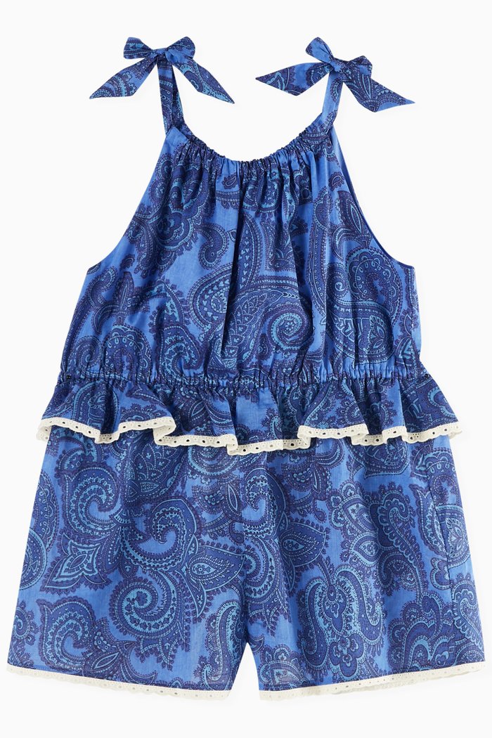 

Ottie Playsuit in Cotton, Blue