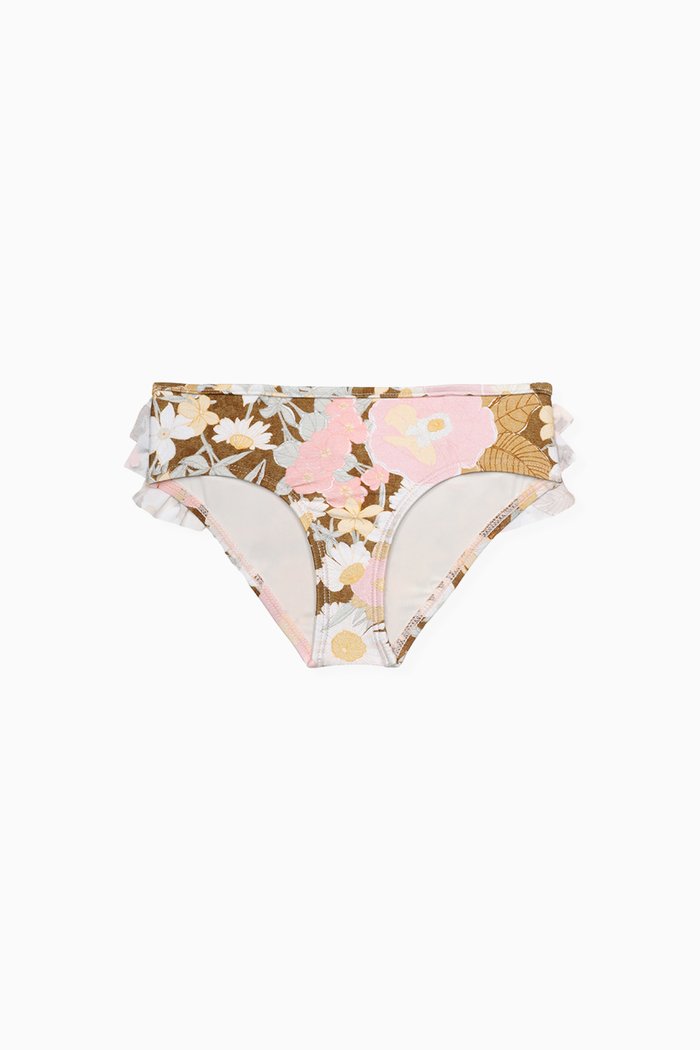 

Pop Frill Swimsuit Briefs in Lycra, Gold