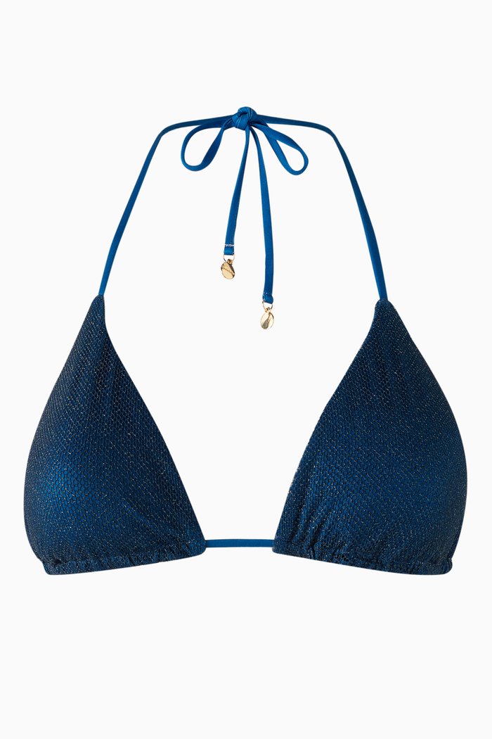 Maia Bikini Top, Blue