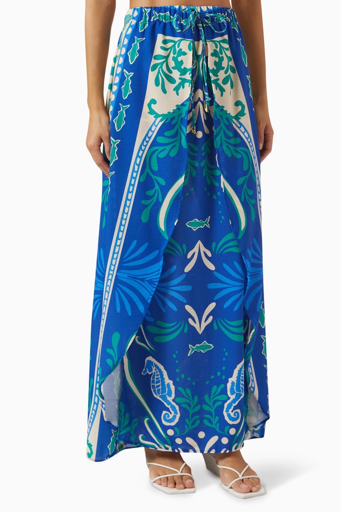 

Nerida Maxi Skirt, Blue
