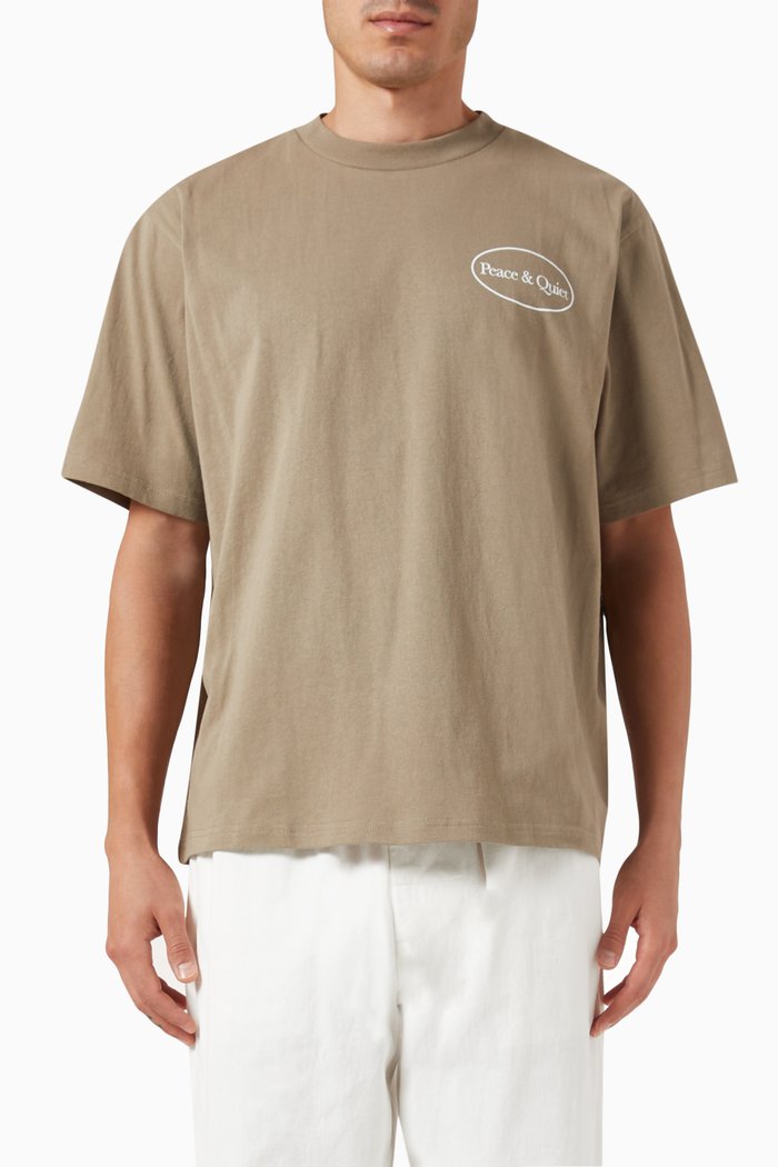 

Museum Hours T-shirt in Cotton, Brown