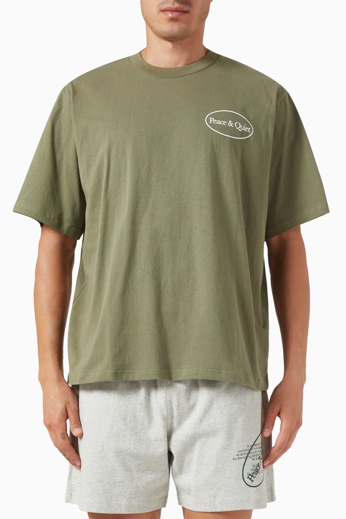 

Museum Hours T-shirt in Cotton, Green
