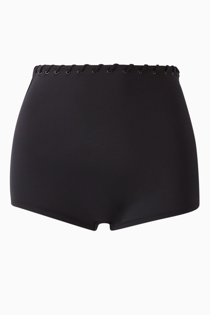 

Whip Stitch Swim Shorts, Black