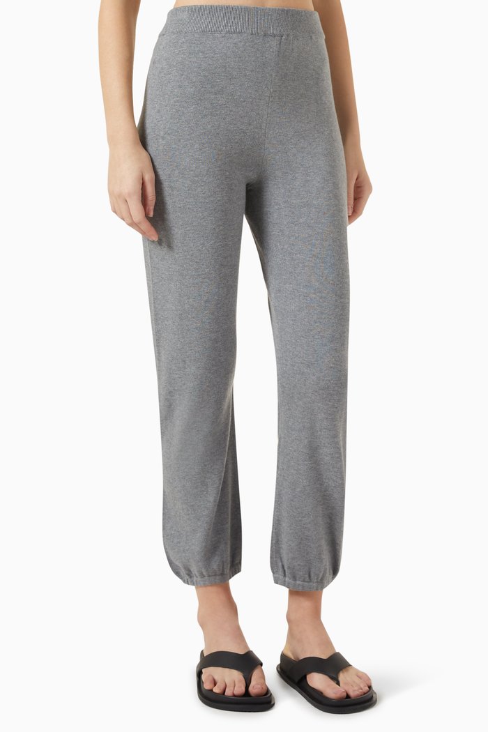 

Elasticated Joggers in Cotton & Cashmere, Grey