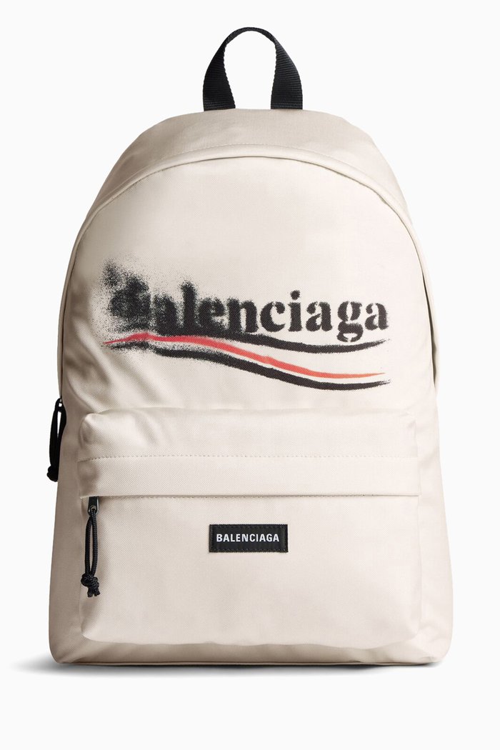 

Explorer Backpack in Recycled Nylon, White