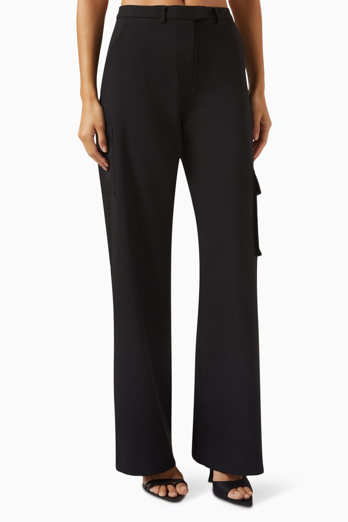 

Low-waist Cargo pants, Black