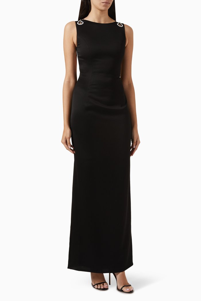 

Embellished Maxi Dress, Black