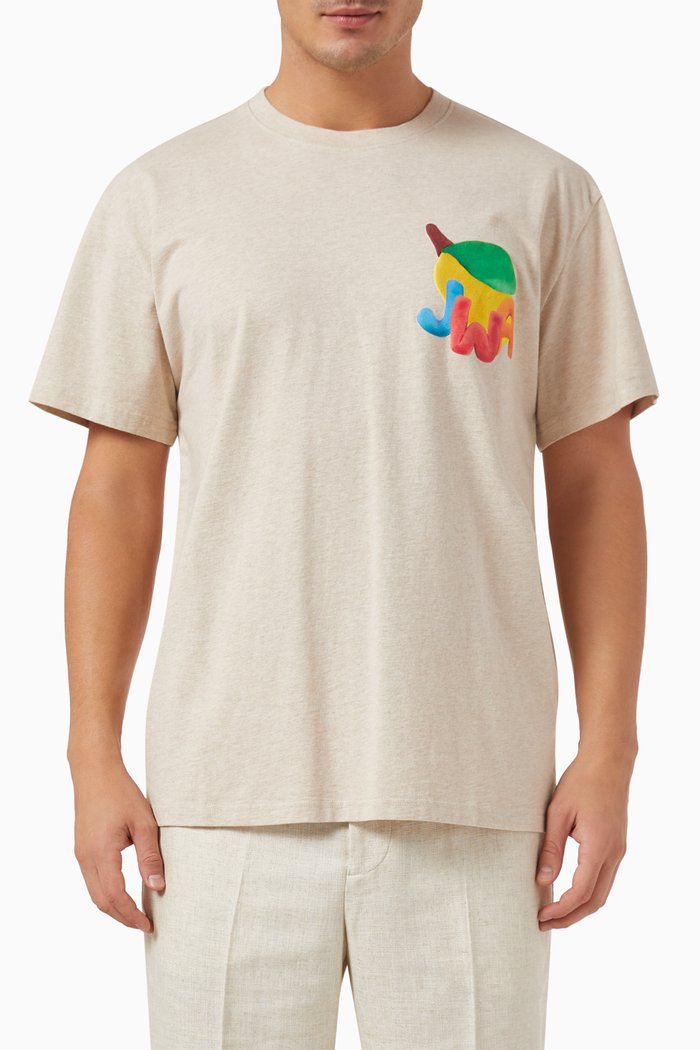 

Lemon-print T-shirt in Cotton-jersey, Neutral