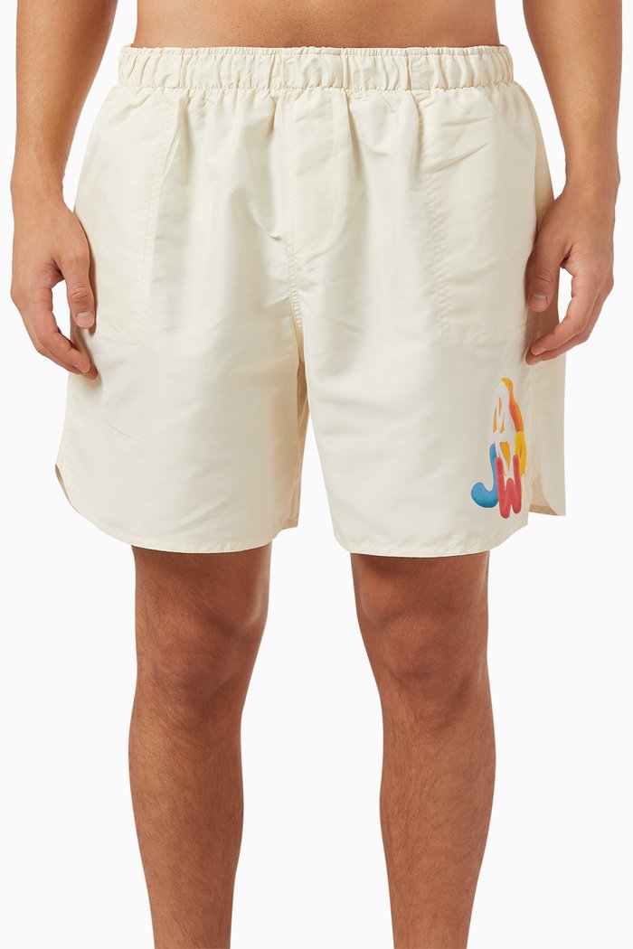 

JWA Orange-print Swim Shorts, Neutral