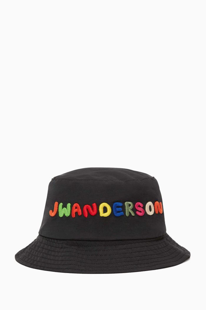 

Logo Bucket Hat in Nylon, Black