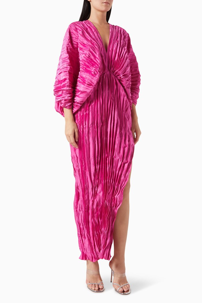 

De Luxe Pleated Gown, Pink