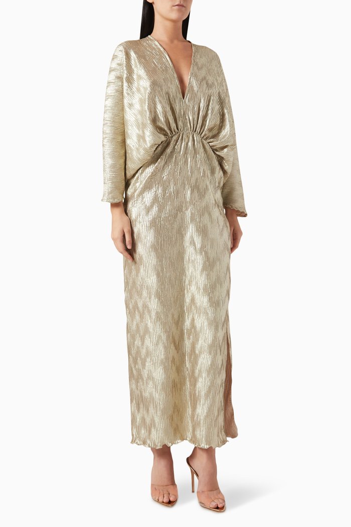 

Riviera Split Gown, Gold