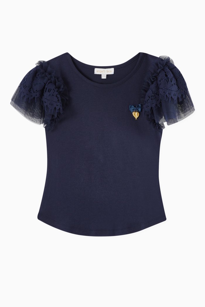 

Larisa Top in Cotton-blend, Blue