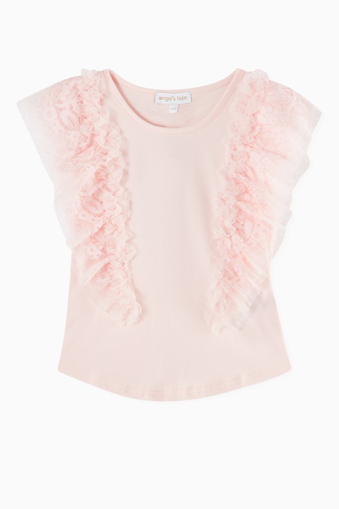 

Saige Top in Cotton, Pink