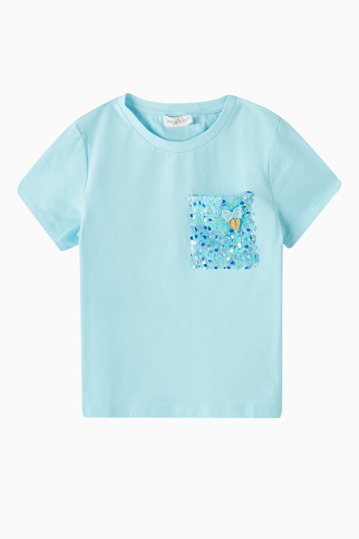 

Marjorie Top in Cotton, Blue