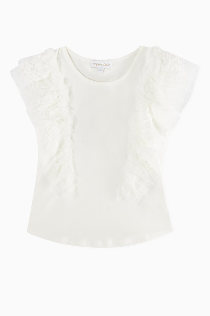 

Saige Top in Cotton, White