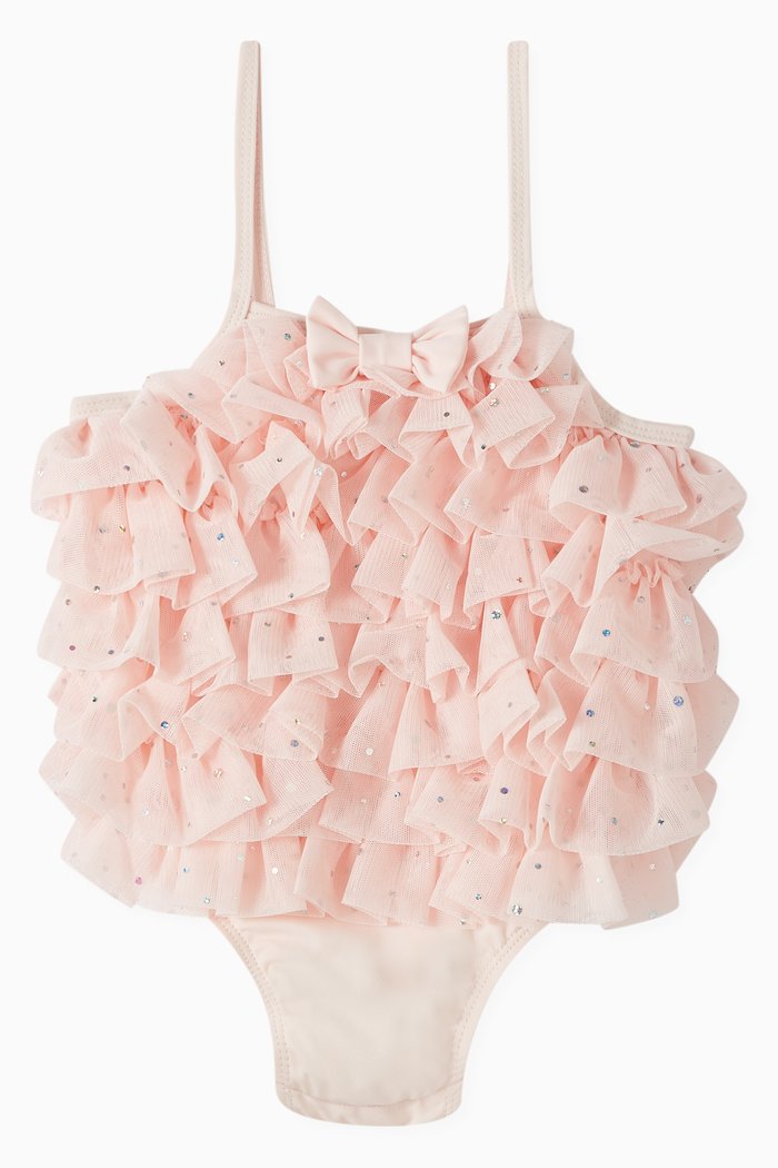 

Minnow One-piece Swimsuit in Nylon-blend, Pink