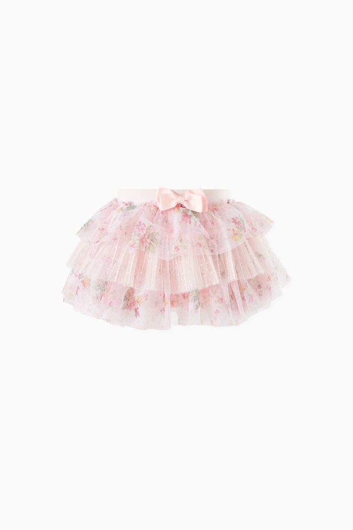 

Pip Floral Mix Skirt, Pink