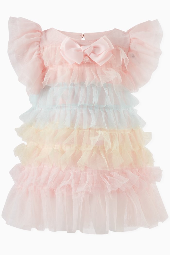 

Waterfall Baby Dress in Tulle, Pink