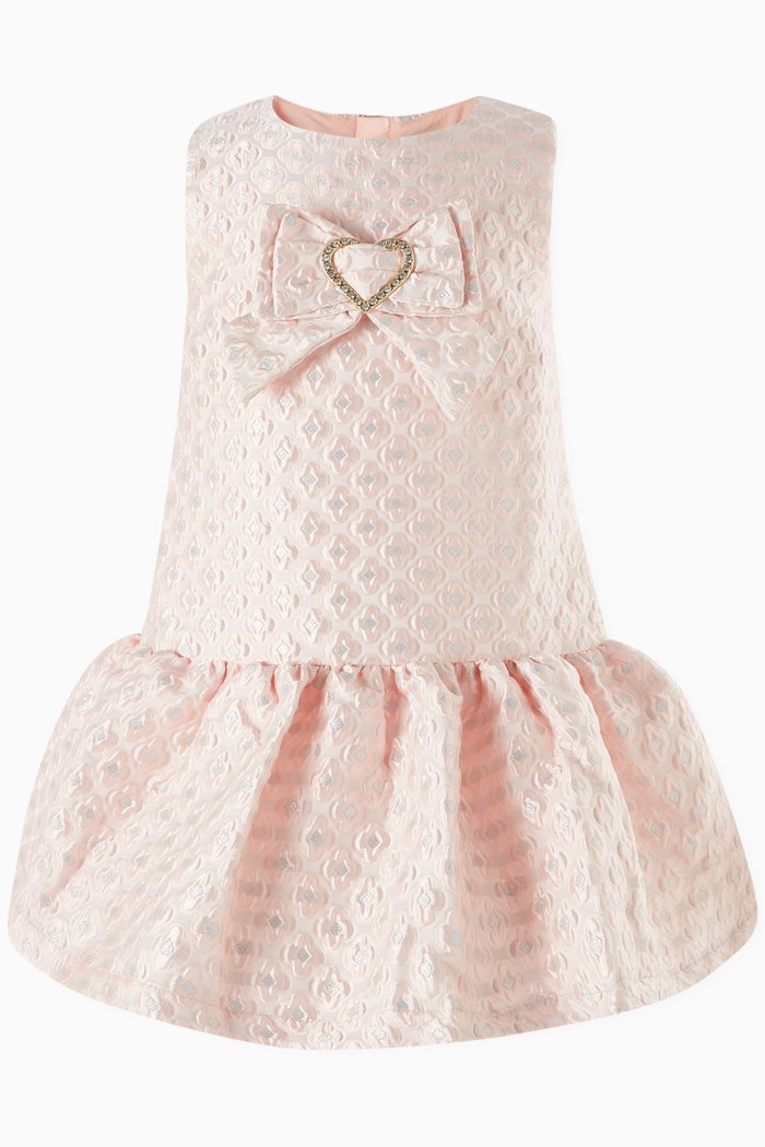 

Anneka Dress in Jacquard, Pink