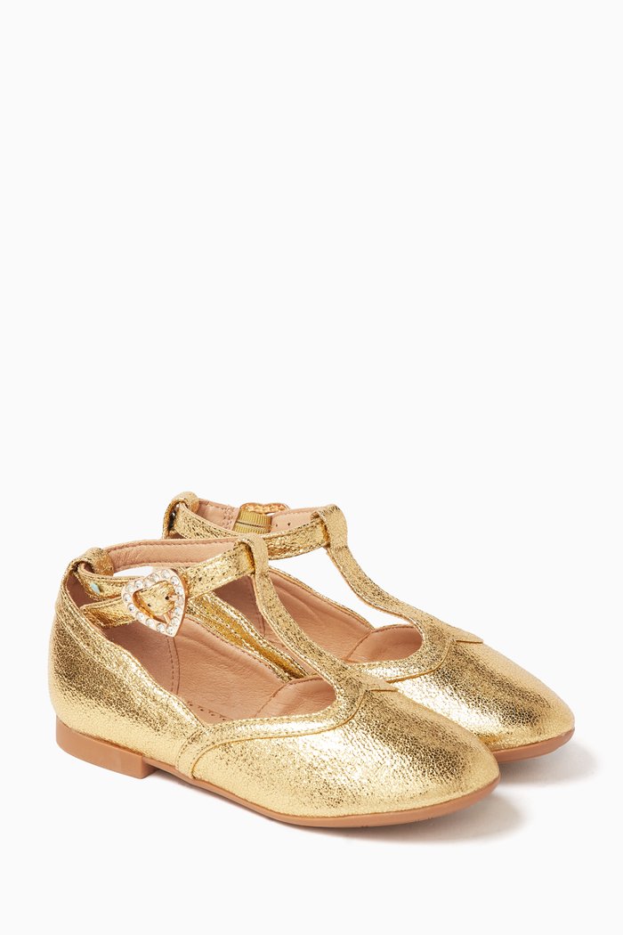 

Ashley Metallic Sandals, Gold