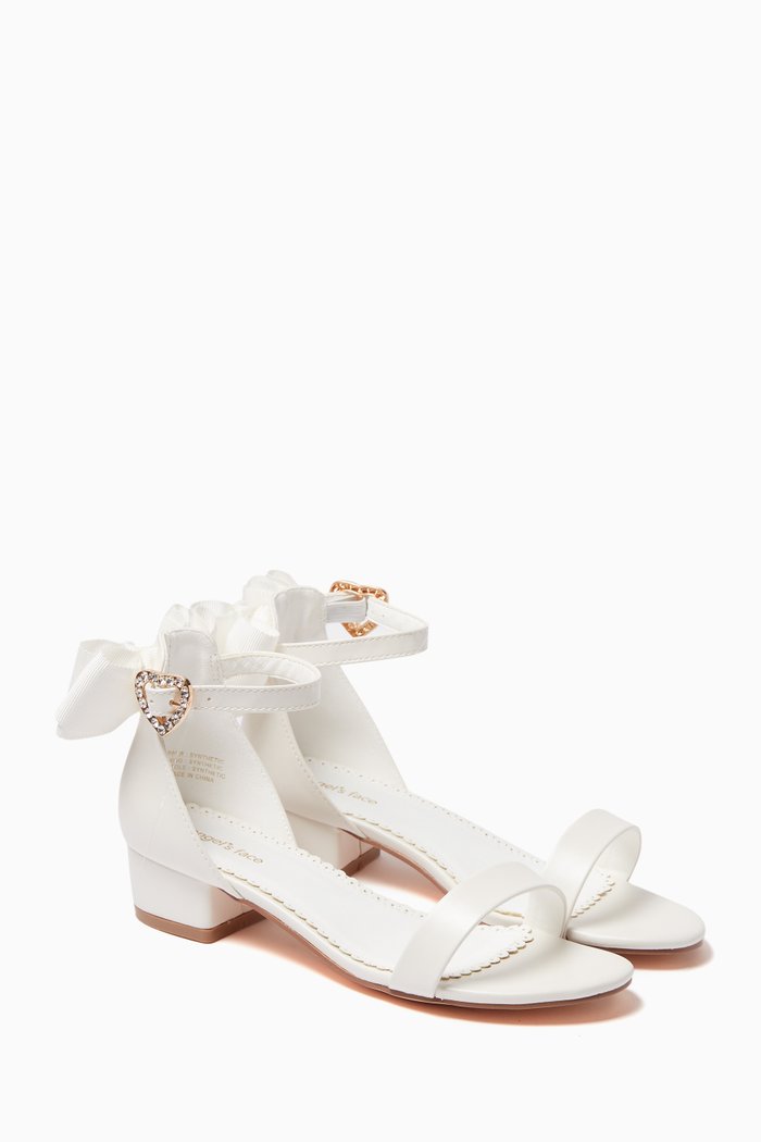 

Elice Block-heel Sandals, White