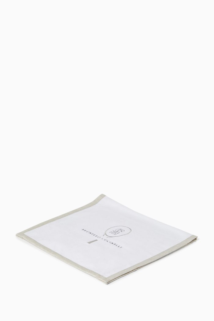 

Tennis Logo Towel in Cotton, White