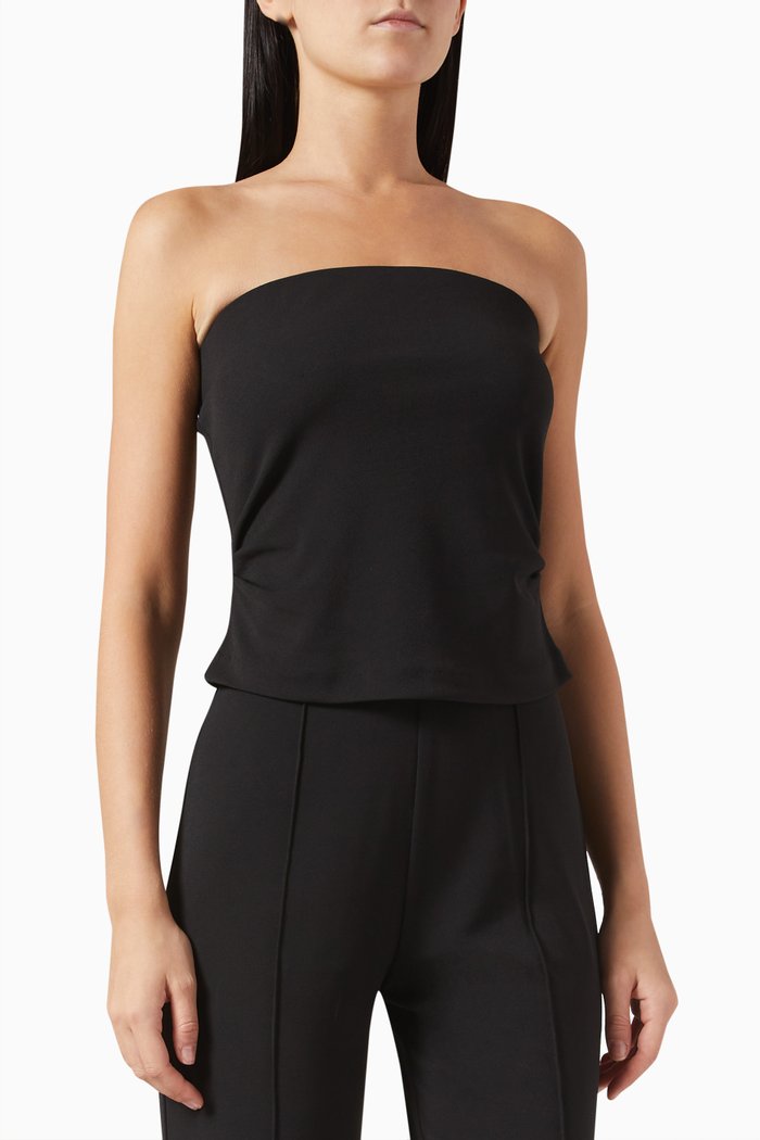 

Sherri Strapless Top in Jersey, Black