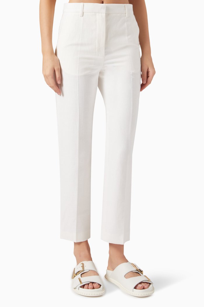 

Classic Lady Pants in Cotton-linen Blend, Neutral
