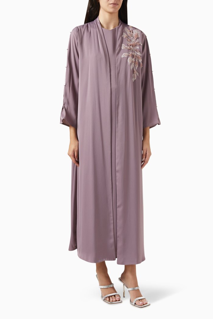 

Bead-embellished Abaya, Purple