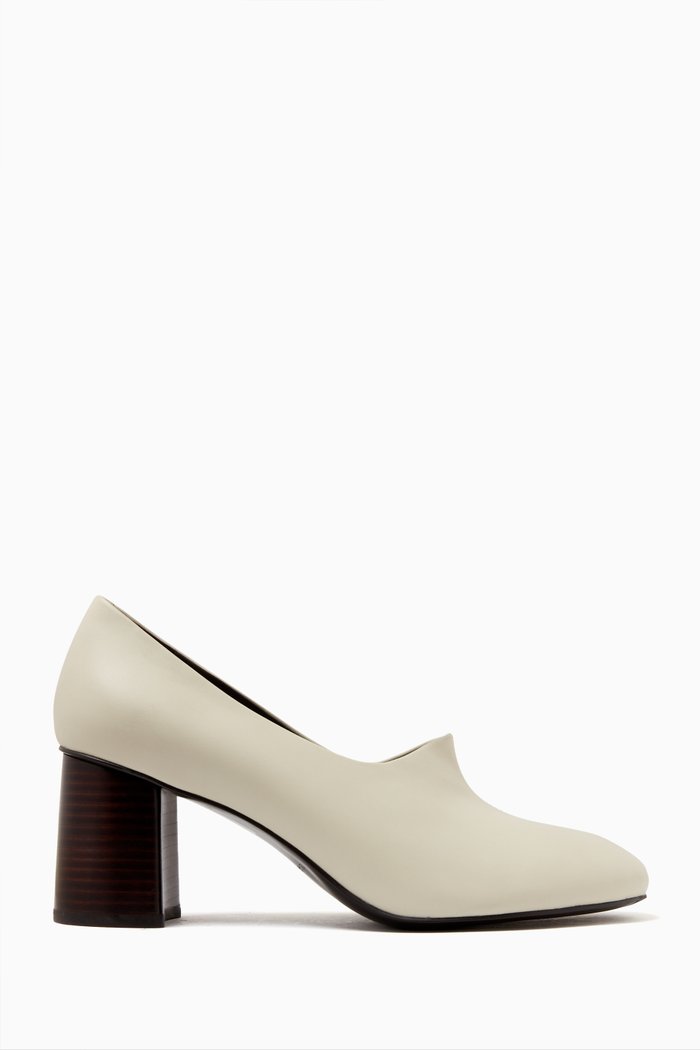 

x GI Closed-toe 70 Pumps in Leather, Neutral