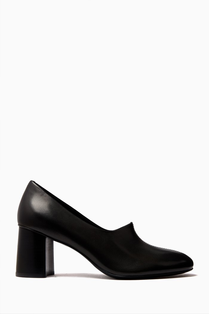 x GI Closed-toe 70 Pumps in Leather, Black