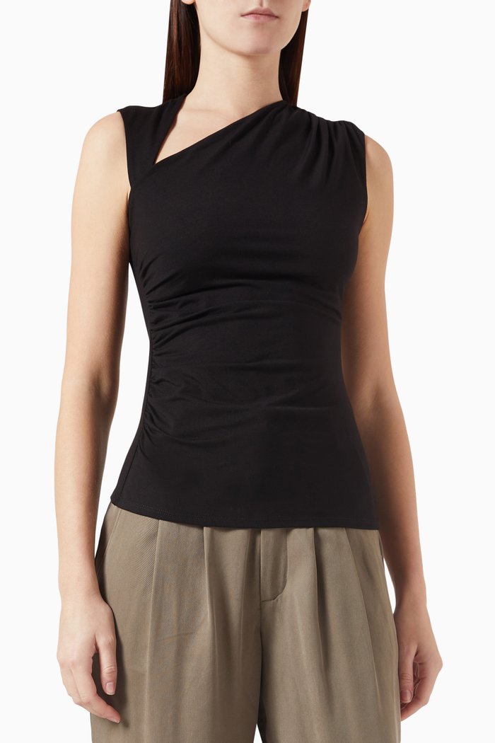 

Shae Knit Top in Eco Cinch Stretch Jersey, Black