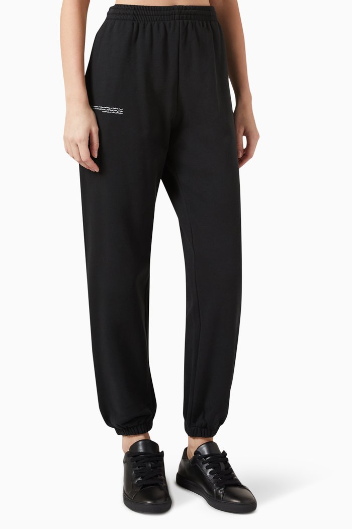 

365 Track Pants in Organic Cotton, Black