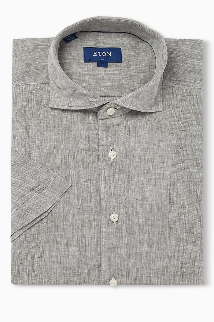 

Mid Green Shirt in Linen