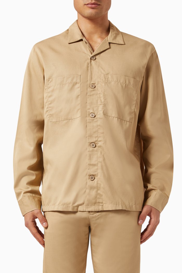 

Boxy Shirt in Lyocell, Neutral