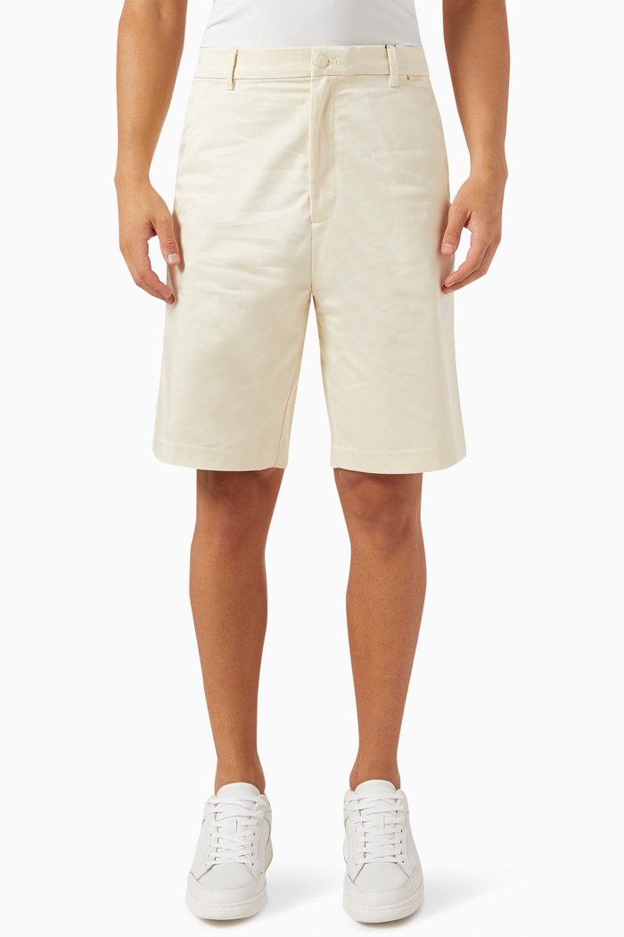 

Shorts in Cotton-satin Stretch, Grey